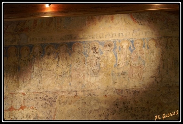 peinture murale abbaye lagrasse